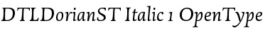 Download DTL Dorian ST Italic Font Title Preview