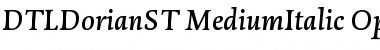 Download DTLDorianST MediumItalic Font Title Preview
