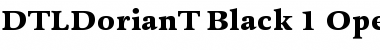Download DTL Dorian T Black Font Title Preview