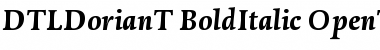 Download DTLDorianT BoldItalic Font Title Preview