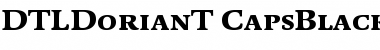 Download DTL Dorian T Caps Black Font Title Preview