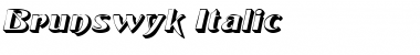 Download Brunswyk Italic Font Title Preview