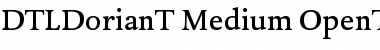 Download DTLDorianT Medium Font Title Preview
