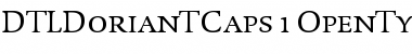 Download DTL Dorian T Caps Regular Font Title Preview