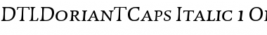 Download DTL Dorian T Caps Italic Font Title Preview