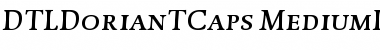 Download DTLDorianTCaps MediumItalic Font Title Preview