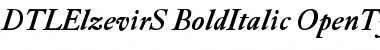 Download DTLElzevirS BoldItalic Font Title Preview