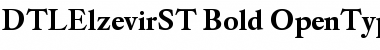 Download DTL Elzevir ST Bold Font Title Preview