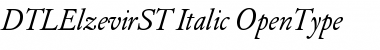 Download DTL Elzevir ST Italic Font Title Preview