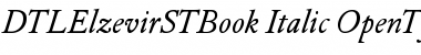 Download DTLElzevirSTBook Italic Font Title Preview