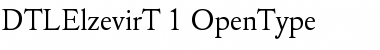 Download DTL Elzevir T Regular Font Title Preview