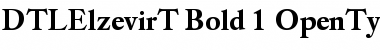 Download DTL Elzevir T Bold Font Title Preview