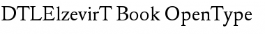 Download DTL Elzevir T Book Font Title Preview