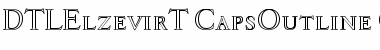 Download DTL Elzevir T Caps Outline Font Title Preview