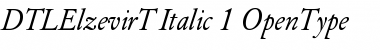 Download DTL Elzevir T Italic Font Title Preview