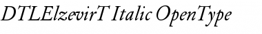 Download DTLElzevirT Italic Font Title Preview