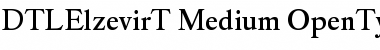 Download DTL Elzevir T Medium Font Title Preview