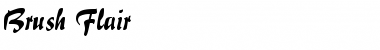Download Brush Flair Regular Font Title Preview