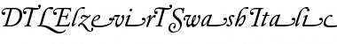 Download DTLElzevirTSwash Italic Font Title Preview