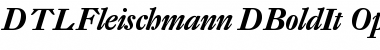 Download DTL Fleischmann D Bold Italic Font Title Preview