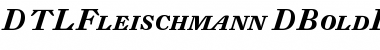 Download DTL Fleischmann D Bold Italic Caps Font Title Preview