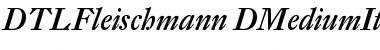 Download DTL Fleischmann D Medium Italic Font Title Preview