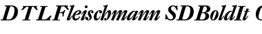 Download DTL Fleischmann SD Bold Italic Font Title Preview