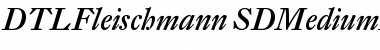 Download DTL Fleischmann SD Medium Italic Font Title Preview
