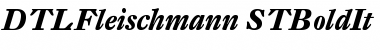 Download DTL Fleischmann ST Bold Italic Font Title Preview