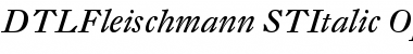 Download DTL Fleischmann ST Italic Font Title Preview