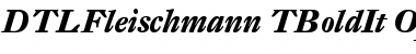 Download DTL Fleischmann T Bold Italic Font Title Preview