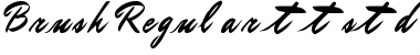 Download Brush Regular Font Title Preview