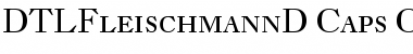 Download DTLFleischmannD Caps Font Title Preview