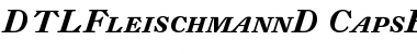 Download DTL Fleischmann D Caps Bold Italic Font Title Preview