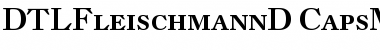 Download DTL Fleischmann D Caps Medium Font Title Preview