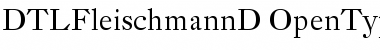 Download DTLFleischmannD Regular Font Title Preview