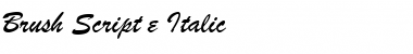 Download Brush Script e Italic Font Title Preview