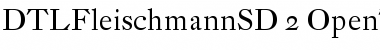 Download DTLFleischmannSD Regular Font Title Preview