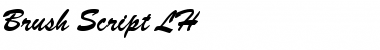 Download Brush Script LH Regular Font Title Preview