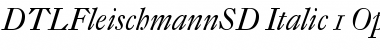 Download DTL Fleischmann SD Italic Font Title Preview