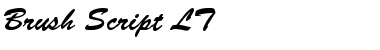 Download BrushScript LT Regular Font Title Preview