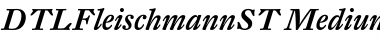 Download DTL Fleischmann ST Medium Italic Font Title Preview