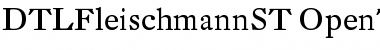 Download DTL Fleischmann ST Regular Font Title Preview