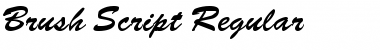 Download Brush Script Regular Font Title Preview