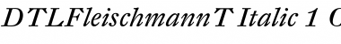 Download DTL Fleischmann T Italic Font Title Preview