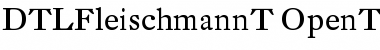 Download DTL Fleischmann T Regular Font Title Preview