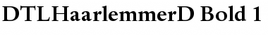 Download DTL Haarlemmer D Bold Font Title Preview