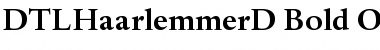 Download DTLHaarlemmerD Bold Font Title Preview