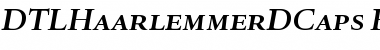 Download DTLHaarlemmerDCaps BoldItalic Font Title Preview
