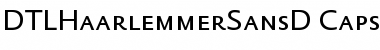 Download DTLHaarlemmerSansD Caps Font Title Preview